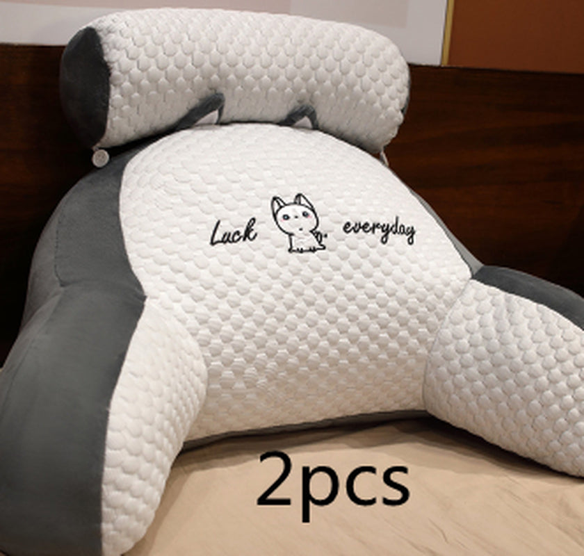 Cozy Triangle Reading Pillow - Fluffy Cushion for Ultimate Comfort and Support