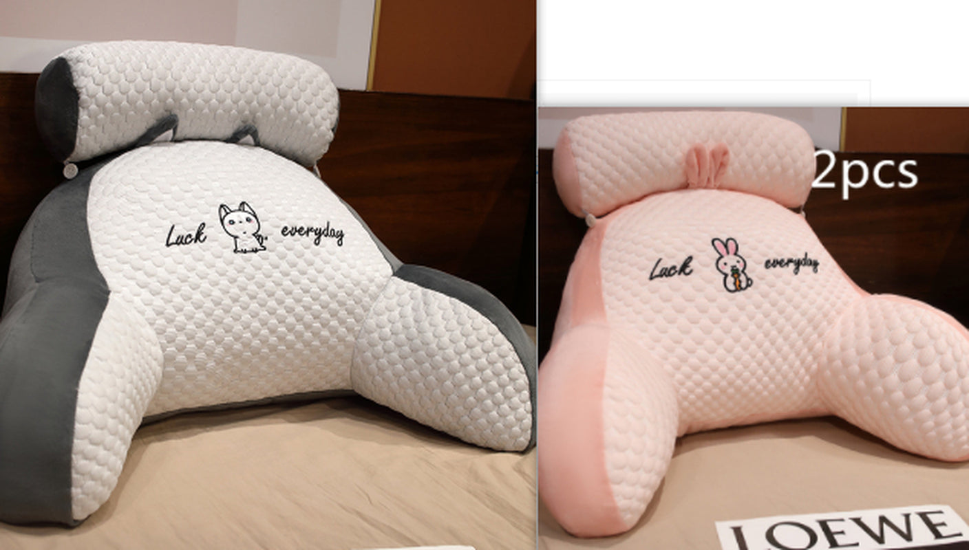 Cozy Triangle Reading Pillow - Fluffy Cushion for Ultimate Comfort and Support