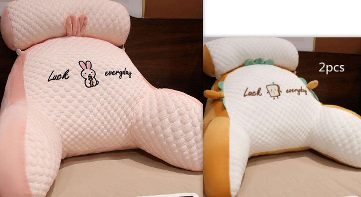 Cozy Triangle Reading Pillow - Fluffy Cushion for Ultimate Comfort and Support