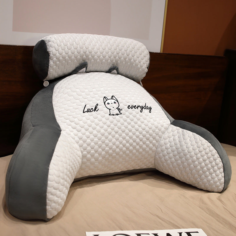 Cozy Triangle Reading Pillow - Fluffy Cushion for Ultimate Comfort and Support