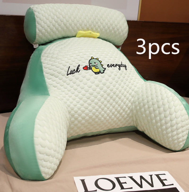 Cozy Triangle Reading Pillow - Fluffy Cushion for Ultimate Comfort and Support