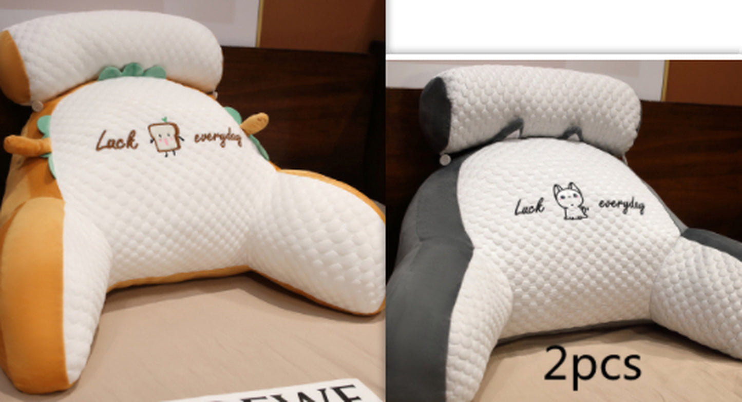 Cozy Triangle Reading Pillow - Fluffy Cushion for Ultimate Comfort and Support