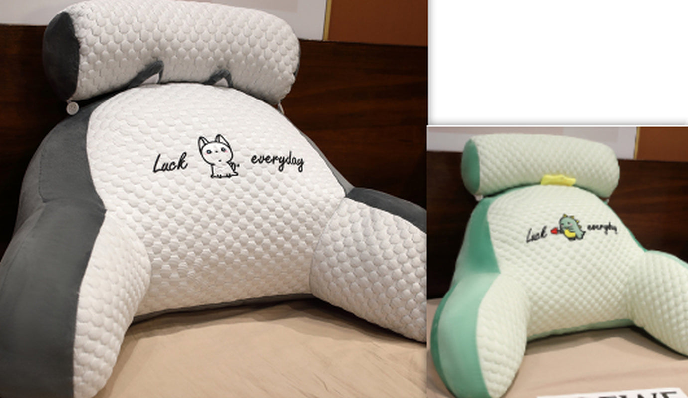 Cozy Triangle Reading Pillow - Fluffy Cushion for Ultimate Comfort and Support