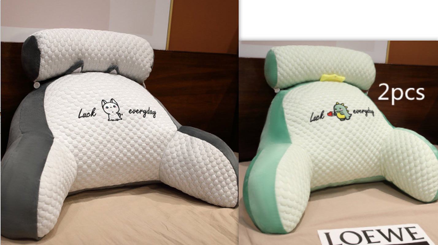 Cozy Triangle Reading Pillow - Fluffy Cushion for Ultimate Comfort and Support