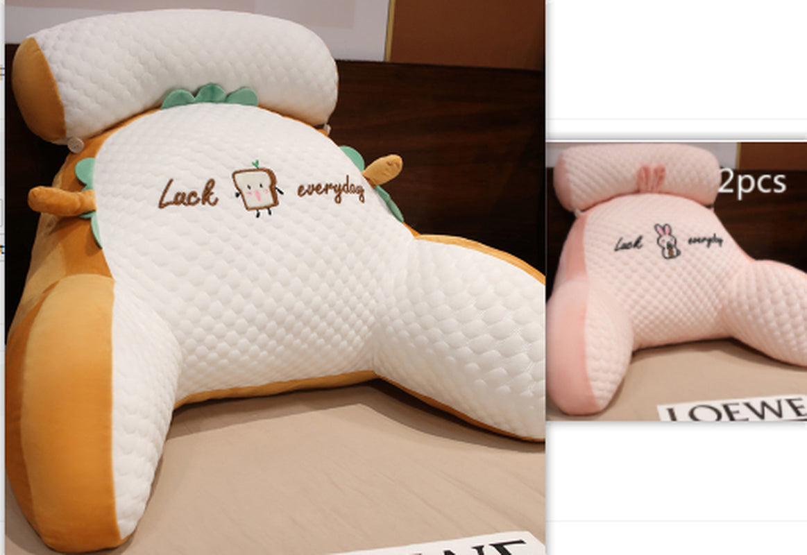 Cozy Triangle Reading Pillow - Fluffy Cushion for Ultimate Comfort and Support