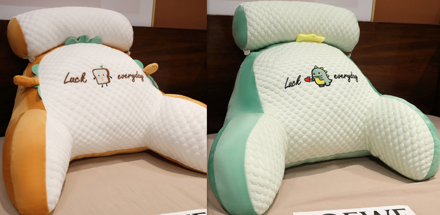 Cozy Triangle Reading Pillow - Fluffy Cushion for Ultimate Comfort and Support