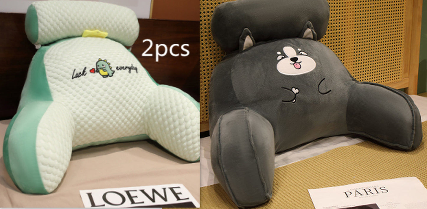 Cozy Triangle Reading Pillow - Fluffy Cushion for Ultimate Comfort and Support