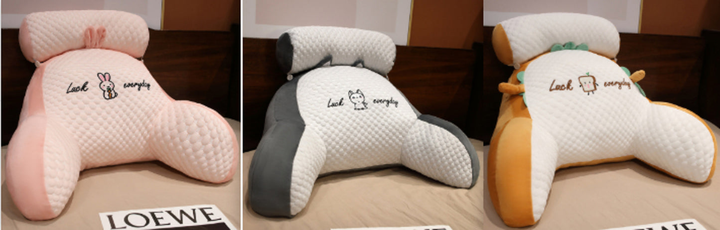 Cozy Triangle Reading Pillow - Fluffy Cushion for Ultimate Comfort and Support