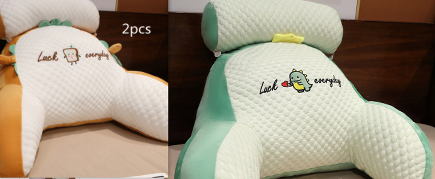 Cozy Triangle Reading Pillow - Fluffy Cushion for Ultimate Comfort and Support
