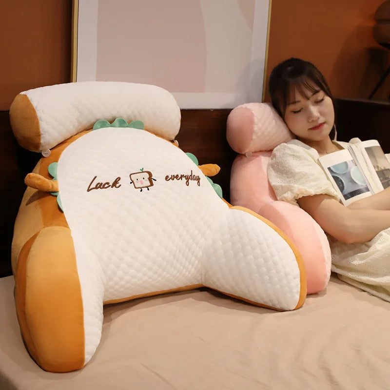 Cozy Triangle Reading Pillow - Fluffy Cushion for Ultimate Comfort and Support