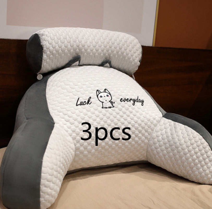 Cozy Triangle Reading Pillow - Fluffy Cushion for Ultimate Comfort and Support