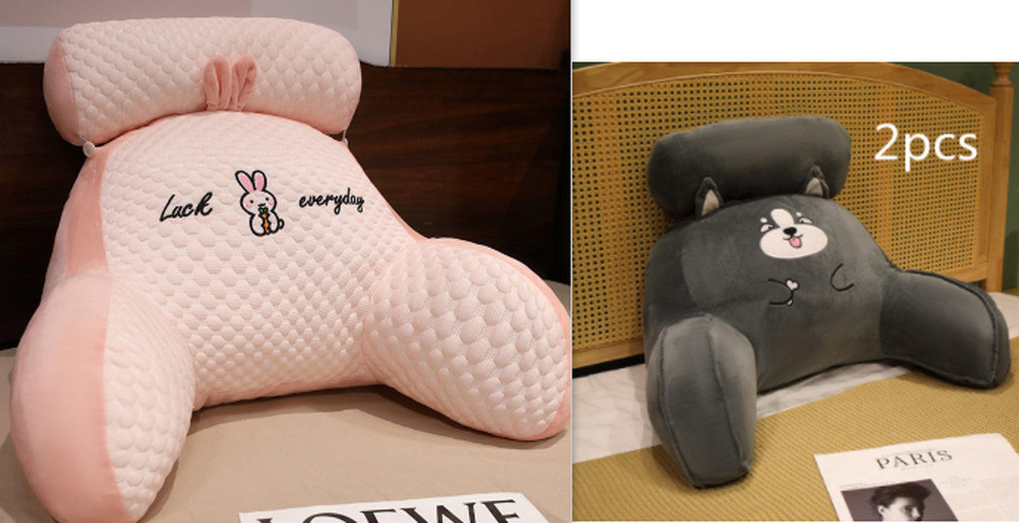 Cozy Triangle Reading Pillow - Fluffy Cushion for Ultimate Comfort and Support